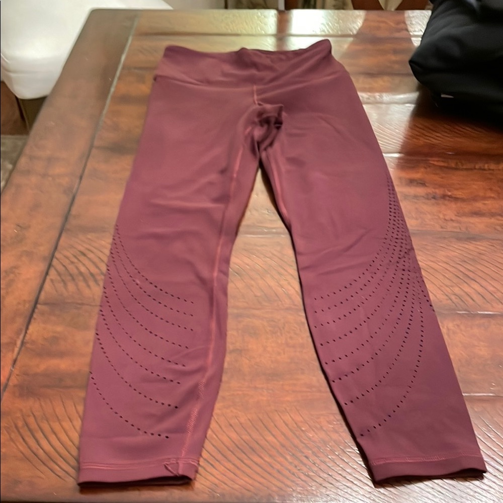 Stylish Burgundy Leggings